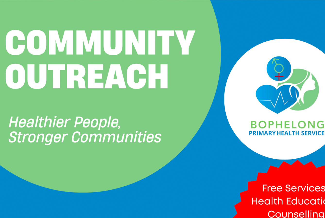 Bophelong Primary Health Service advert on Alex FM 891